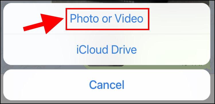 איך שולחים תמונות וסרטונים באפליקציית טלגרם באייפון