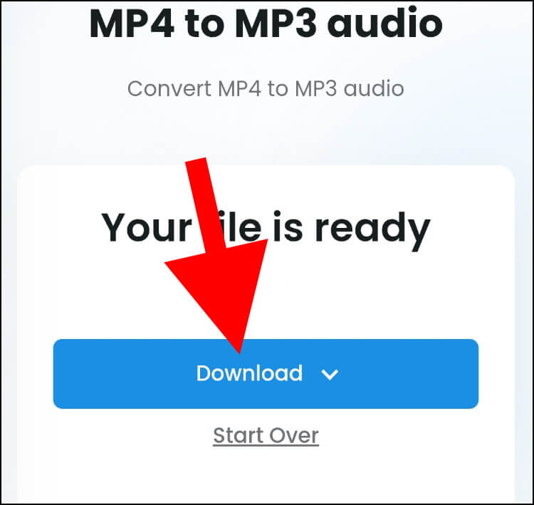 לחצו על Download כדי להוריד את קובץ האודיו שישמש כצלצול שלכם