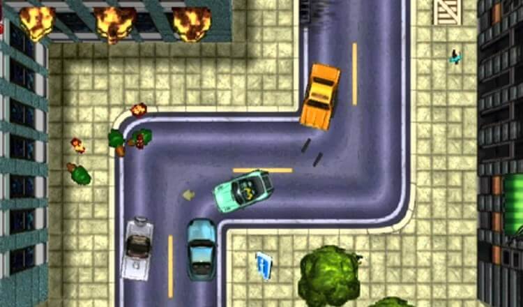 צילום מסך מהמשחק GTA 1