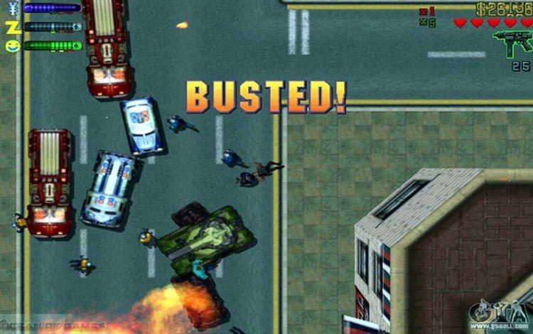 צילום מסך מהמשחק GTA 2