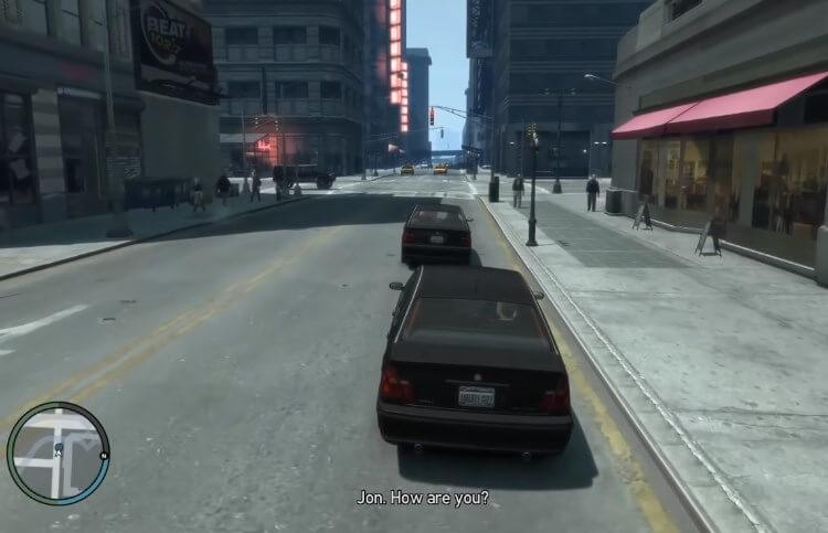 צילום מסך מהמשחק GTA 4