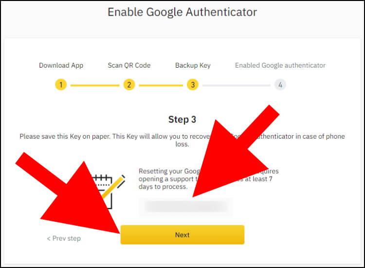 מפתח לשחזור חשבון באפליקציית Google Authenticator