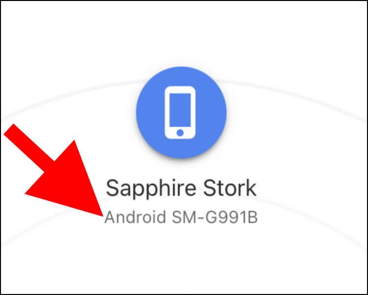 השם של מכשיר האנדרואיד מופיע במכשיר האייפון באפליקציית Snapdrop