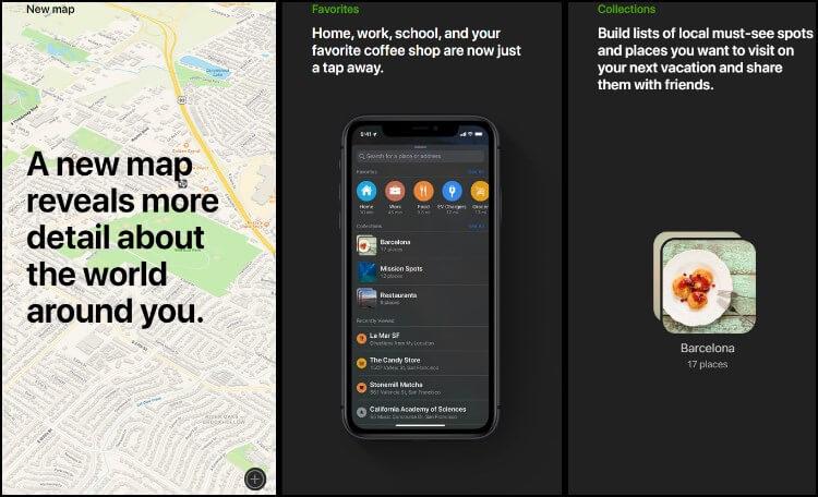 אפליקציית המפות של אפל Apple Maps