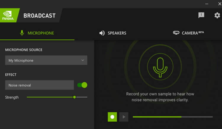 NVIDIA Broadcast משפרת את איכות הקול