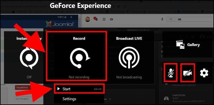 geforce experience record