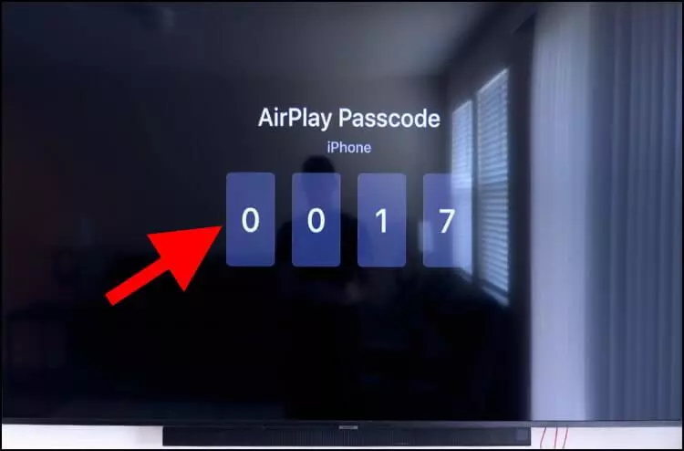 קוד AirPlay בטלוויזיה