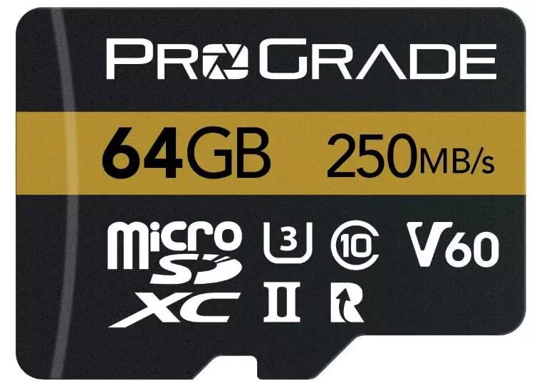 כרטיס זיכרון מומלץ למצלמות אקסטרים ורחפנים ProGrade Digital V60